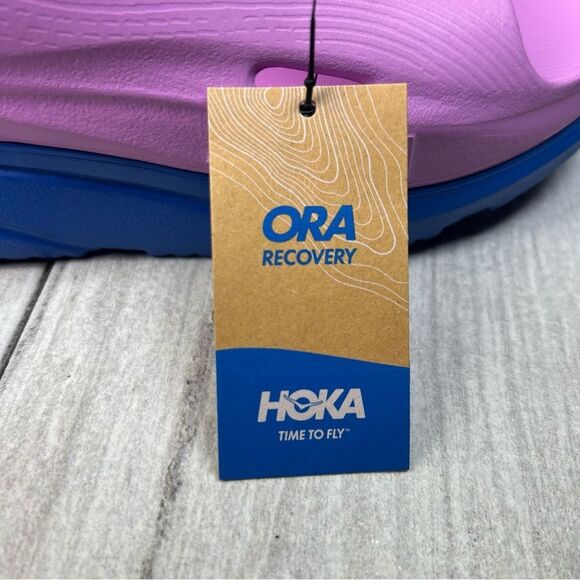 Hoka One One Ora Recovery Slide 3 Purple Blue Slide Comfort Shoe Mens Size 12 13 - Picture 9 of 11